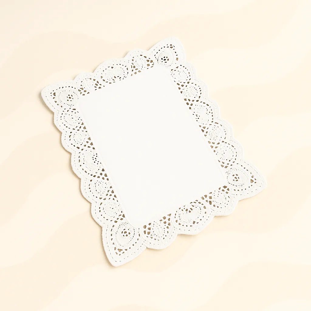 Dentelle décorative blanche